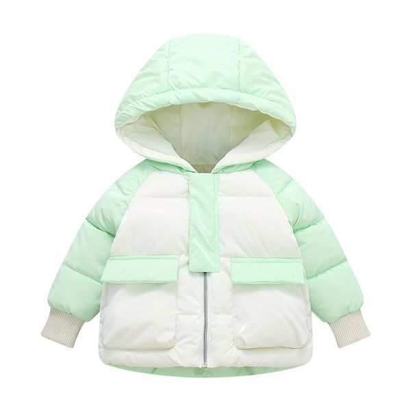 down coat children's cotton jacket wash-patchwork thicken girls and boys winter clothes, Blue;gray
down coat children's cotton jacket wash-patchwork thicken girls and boys winter clothes, Blue;gray