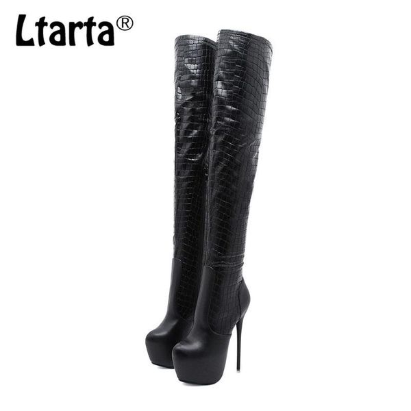 boots ltarta 2021 winter warm super high heel platform women's shoes patent leather over the knee cwf, Black
boots ltarta 2021 winter warm super high heel platform women's shoes patent leather over the knee cwf, Black