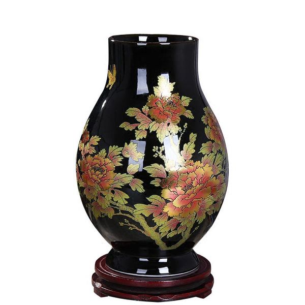 vases jingdezhen ceramic ornaments black gold glazed flower arranging vase modern living room tv cabinet home decoration crafts
vases jingdezhen ceramic ornaments black gold glazed flower arranging vase modern living room tv cabinet home decoration crafts