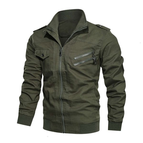 pure cotton jacket wash military work uniform men's thin spring and autumn coat, Black;brown
pure cotton jacket wash military work uniform men's thin spring and autumn coat, Black;brown