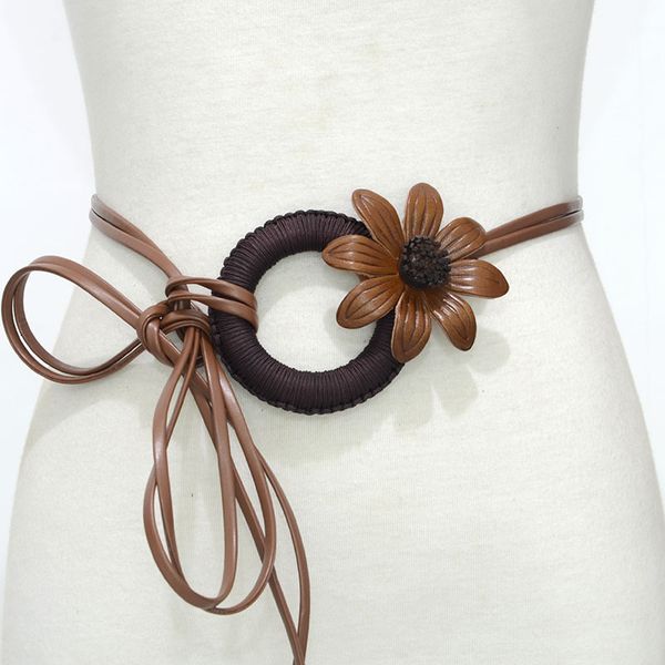 women's leather belt thin waist chain new leather waist chain flower thin waist chain, Black;brown
women's leather belt thin waist chain new leather waist chain flower thin waist chain, Black;brown