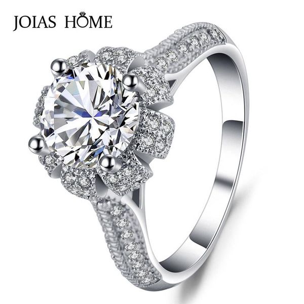 cluster rings joiashome 925 sterling silver ring crystal clear women's high-end luxury wedding diamond custom, Golden;silver
cluster rings joiashome 925 sterling silver ring crystal clear women's high-end luxury wedding diamond custom, Golden;silver