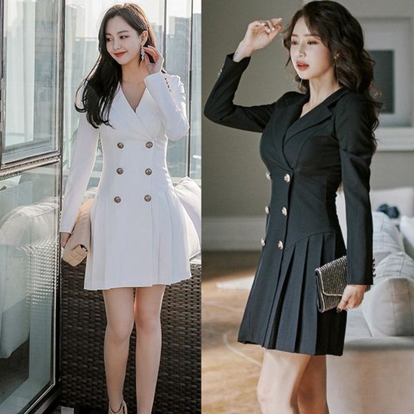 casual dresses black white formal dress office lady women double breasted blazer slim bodycon work wear pleated, Black;gray
casual dresses black white formal dress office lady women double breasted blazer slim bodycon work wear pleated, Black;gray
