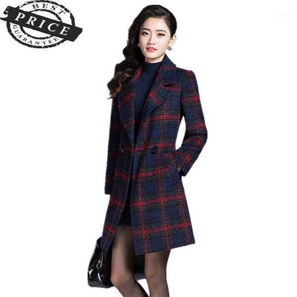 women's wool & blends autumn winter 2021 female plaid soft thin woolen coat fashion slim turn-down collar long jackets 5l, Black
women's wool & blends autumn winter 2021 female plaid soft thin woolen coat fashion slim turn-down collar long jackets 5l, Black