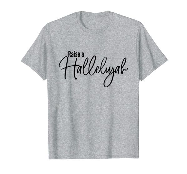 raise a hallelujah jesus praise wwjd song religious tshirt, White;black 
raise a hallelujah jesus praise wwjd song religious tshirt, White;black