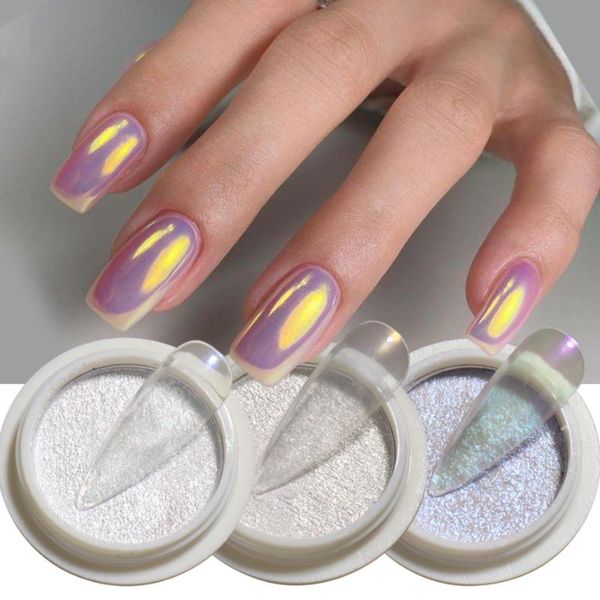 nail glitter 1box aurora powder shells solid mirror chrome pigment uv gel polish flakes dust art decor accessories lag01-06, Silver;gold
nail glitter 1box aurora powder shells solid mirror chrome pigment uv gel polish flakes dust art decor accessories lag01-06, Silver;gold
