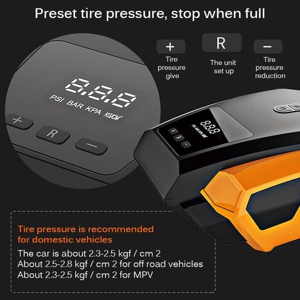 inflatable pump tioodre car air compressor dc 12v digital tire inflator 150 psi auto for motorcycle led light
inflatable pump tioodre car air compressor dc 12v digital tire inflator 150 psi auto for motorcycle led light