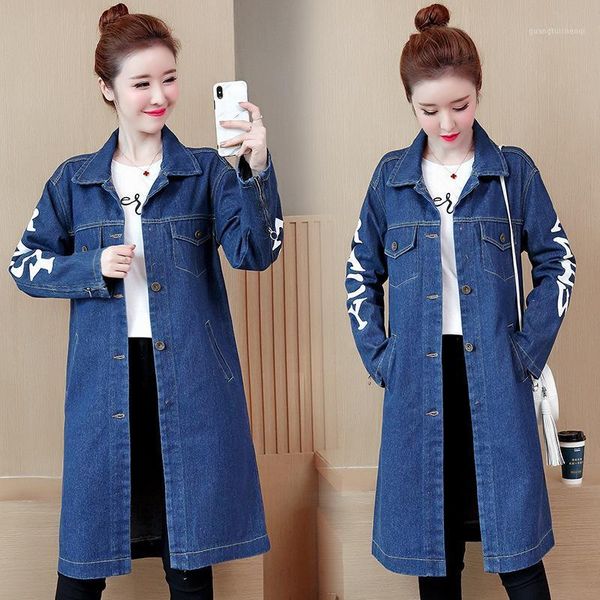 women's trench coats spring autumn women plus size fashion casual loose single breasted letter jeans coat for denim outerwear, Tan;black
women's trench coats spring autumn women plus size fashion casual loose single breasted letter jeans coat for denim outerwear, Tan;black