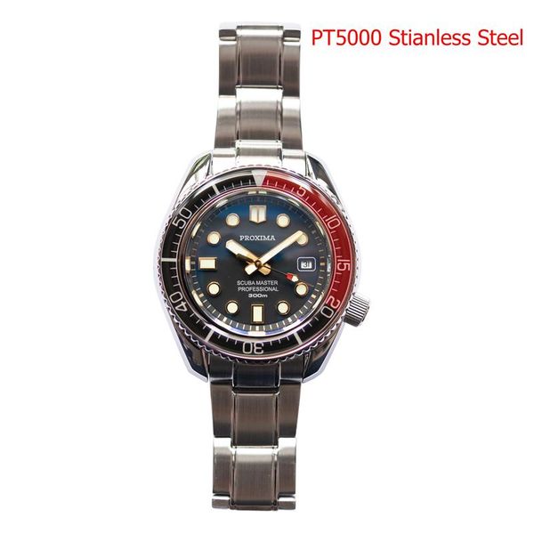 wristwatches proxima automatic clocks pt5000 movement men's mechanical sapphire crystal male sports dive watch, Slivery;brown
wristwatches proxima automatic clocks pt5000 movement men's mechanical sapphire crystal male sports dive watch, Slivery;brown