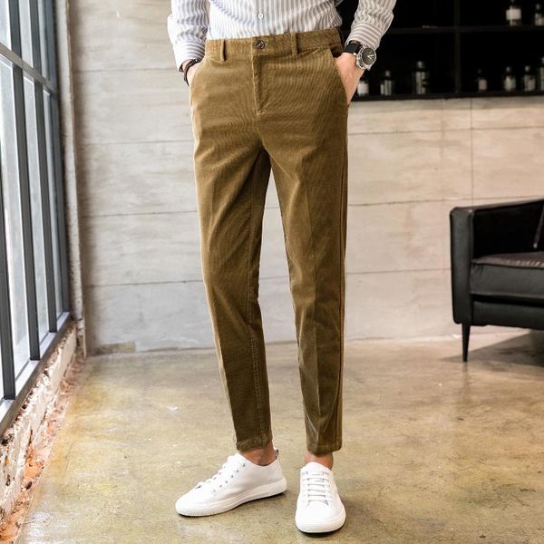men's suits & blazers corduroy casual trousers fall/winter korean version of the british style business urban boys feet, White;black
men's suits & blazers corduroy casual trousers fall/winter korean version of the british style business urban boys feet, White;black