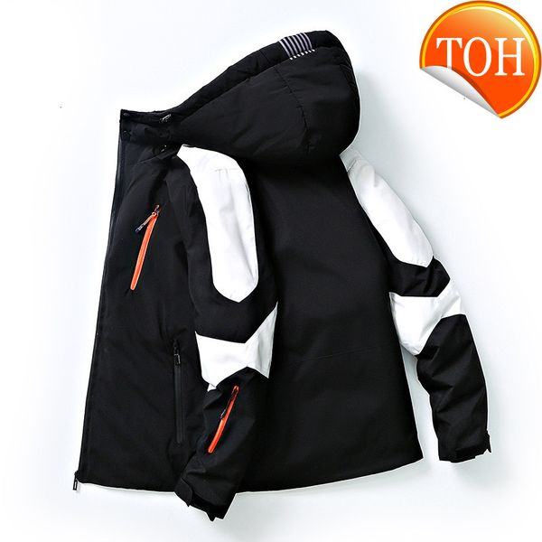 white men's winter duck waterproof down jacket fashion warm coat couple clothing men parka thicken outerwear, Black
white men's winter duck waterproof down jacket fashion warm coat couple clothing men parka thicken outerwear, Black