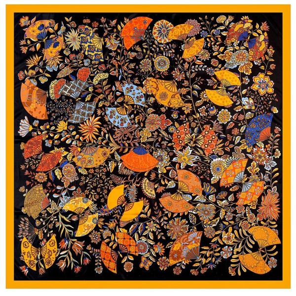 scarves 130cm big square scarf brand design fan luxury twill 100% silk women for ladies fashion kerchief shawl echarpe, Blue;gray
scarves 130cm big square scarf brand design fan luxury twill 100% silk women for ladies fashion kerchief shawl echarpe, Blue;gray
