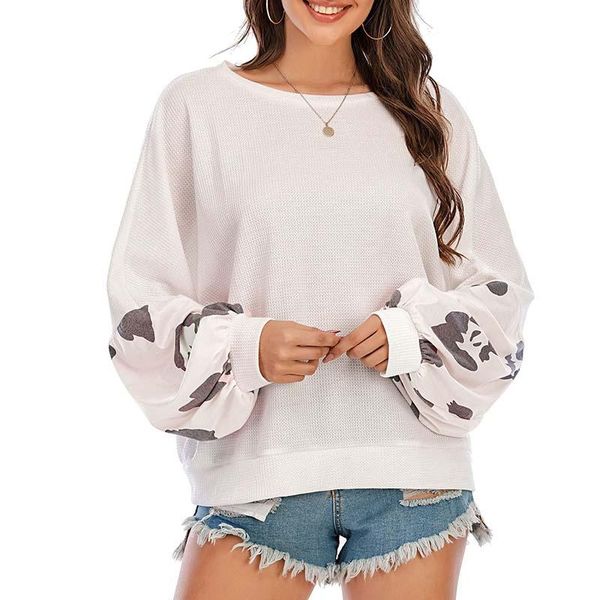 women's t-shirt vicabo clouds-printed women shirt female round collar long lantern sleeves tshirt autumn casual loose woman, White
women's t-shirt vicabo clouds-printed women shirt female round collar long lantern sleeves tshirt autumn casual loose woman, White