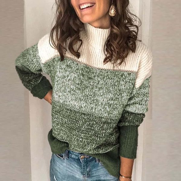 women's sweaters autumnwinter turtleneck patchwork pullover women o-neck knitted sweater fullsleeve knitwear jumper female, White;black
women's sweaters autumnwinter turtleneck patchwork pullover women o-neck knitted sweater fullsleeve knitwear jumper female, White;black