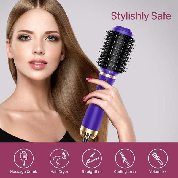 electric hair brushes 1200w dryer air brush styler and volumizer straightener curler comb roller one step ion blow
electric hair brushes 1200w dryer air brush styler and volumizer straightener curler comb roller one step ion blow
