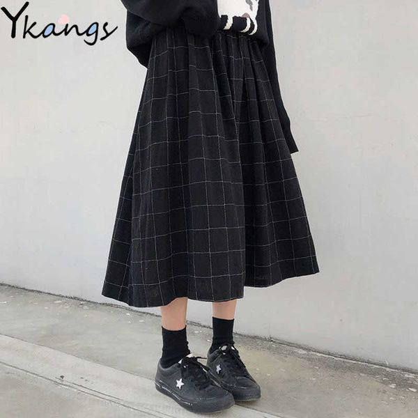 harajuku women midi skirt high waist plaid female saias pleated long skirt korean ulzzang streetwear elegant skirts 210619, Black
harajuku women midi skirt high waist plaid female saias pleated long skirt korean ulzzang streetwear elegant skirts 210619, Black
