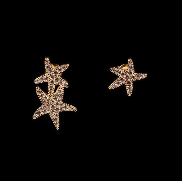 stud asymmetric starfish earrings women ins small zircon-plated gold five-pointed star, Golden;silver
stud asymmetric starfish earrings women ins small zircon-plated gold five-pointed star, Golden;silver