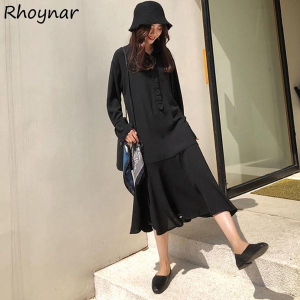 casual dresses long sleeve dress women solid simple vintage preppy style student soft oversize chic daily leisure ruffles tender ulzzang tre, Black;gray
casual dresses long sleeve dress women solid simple vintage preppy style student soft oversize chic daily leisure ruffles tender ulzzang tre, Black;gray