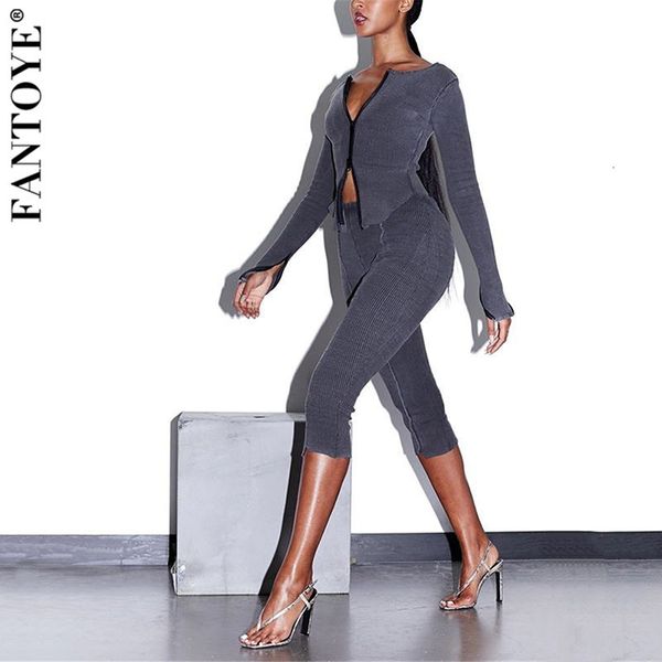 2021 new patchwork ribbed long sleeve two piece set women fitness short crop and pants tracksuit casual clubwear suits 3eas, Gray
2021 new patchwork ribbed long sleeve two piece set women fitness short crop and pants tracksuit casual clubwear suits 3eas, Gray
