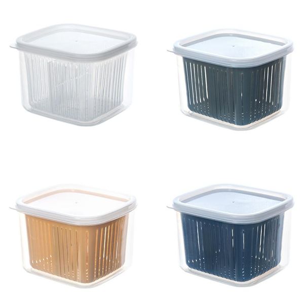 4pcs drain fresh box compartmentalized green onion storage box kitchen sealed refrigerator fresh-keeping storage 
4pcs drain fresh box compartmentalized green onion storage box kitchen sealed refrigerator fresh-keeping storage