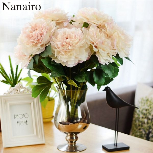 5 heads/ bunch artificial peony silk bouquet decorative party vase flowers for home l wedding office garden decoration
5 heads/ bunch artificial peony silk bouquet decorative party vase flowers for home l wedding office garden decoration