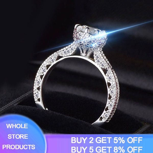 cluster rings yanhui sparkling female promise ring 925 sterling silver 1ct zircon wedding band for women bridal statement party jewelry, Golden;silver
cluster rings yanhui sparkling female promise ring 925 sterling silver 1ct zircon wedding band for women bridal statement party jewelry, Golden;silver