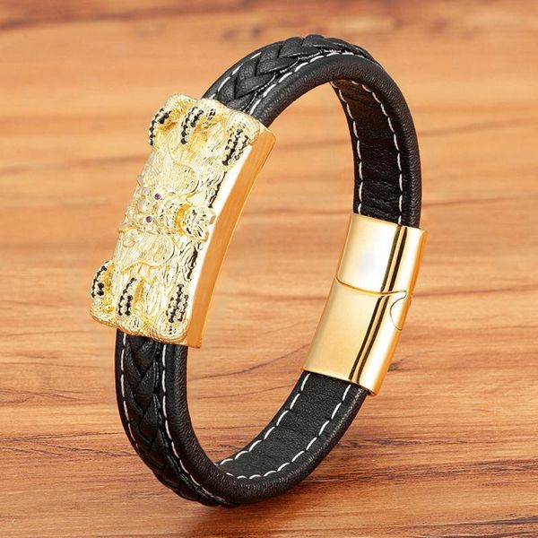 charm bracelets fashion luxury crystal stainless steel leather men woven rope bangles magnetic clasp for birthday jewelry, Golden;silver
charm bracelets fashion luxury crystal stainless steel leather men woven rope bangles magnetic clasp for birthday jewelry, Golden;silver