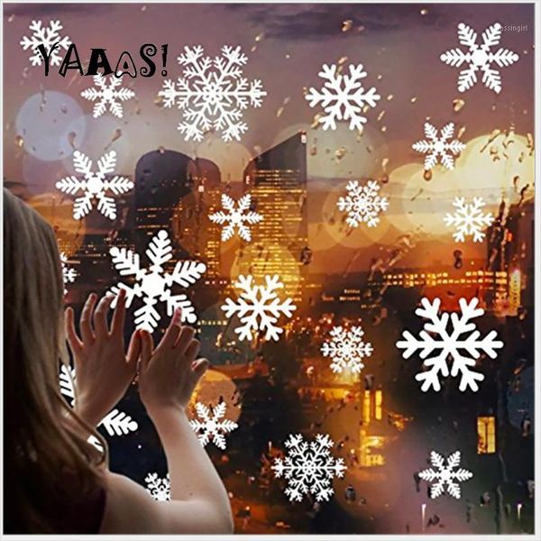 christmas decorations 27pcs/set snowflake sticker decoration glass window kids room wall stickers home decals year 2021
christmas decorations 27pcs/set snowflake sticker decoration glass window kids room wall stickers home decals year 2021