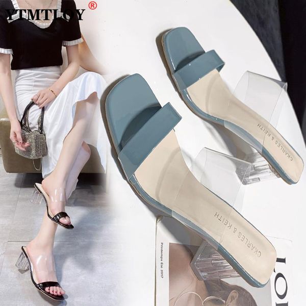 slippers summer sandals fashion pvc riband crystal open toed high heels women transparent heel party pumps, Black
slippers summer sandals fashion pvc riband crystal open toed high heels women transparent heel party pumps, Black
