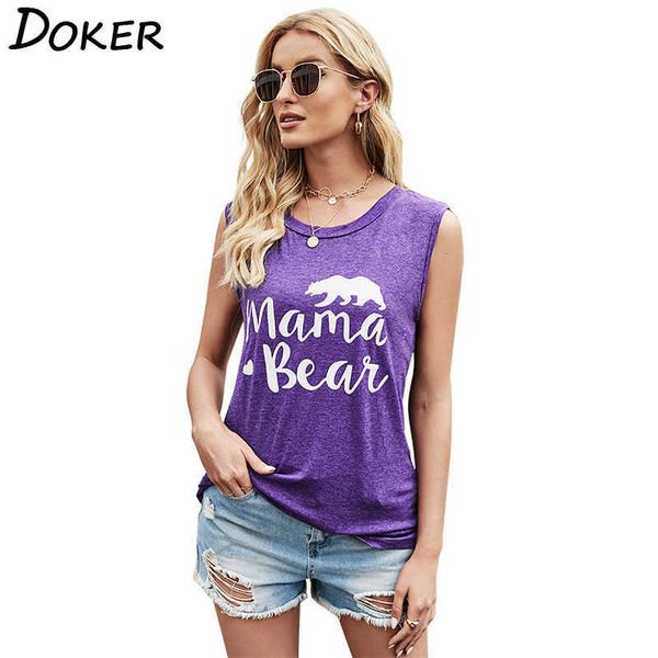 mama bear fashion sleeveless letter print women tshirt round neck loose beach style casual vest 210604, White
mama bear fashion sleeveless letter print women tshirt round neck loose beach style casual vest 210604, White