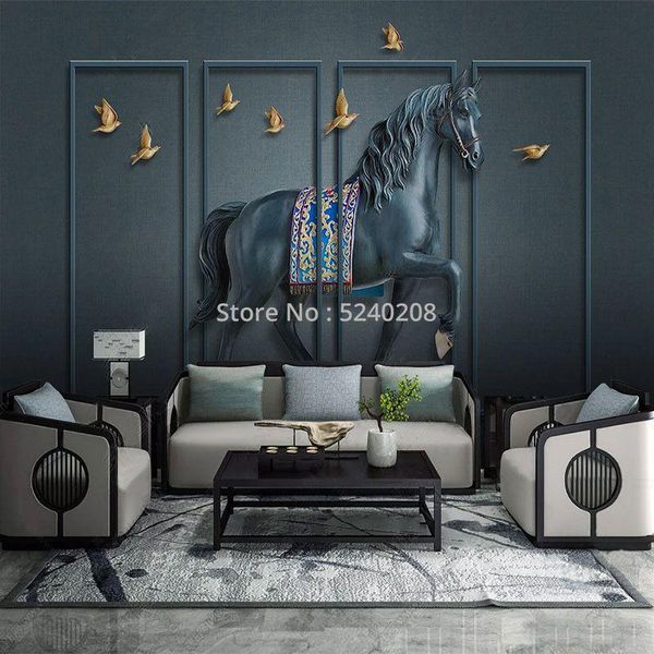 wallpapers custom european style 3d stereo horse mural wallpaper living room tv bedroom luxury home decor waterproof stickers frescoes
wallpapers custom european style 3d stereo horse mural wallpaper living room tv bedroom luxury home decor waterproof stickers frescoes