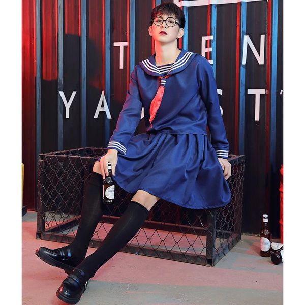 clothing sets 3pcs japanese school uniform skirt sailor suit college female student jk white black navy blue cosplay costumes
clothing sets 3pcs japanese school uniform skirt sailor suit college female student jk white black navy blue cosplay costumes
