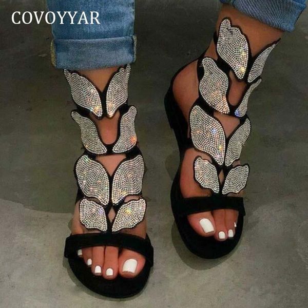 sandals covoyyar 2021 summer gladiator women open toe flat platform casual shoes crystal butterfly boots big sizes wss4008, Black
sandals covoyyar 2021 summer gladiator women open toe flat platform casual shoes crystal butterfly boots big sizes wss4008, Black