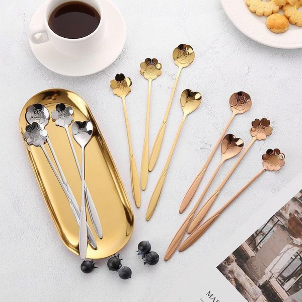 4pcs/set long handle flower stirring spoons stainless steel flatware coffee dessert spoon dinnerware wb2299
4pcs/set long handle flower stirring spoons stainless steel flatware coffee dessert spoon dinnerware wb2299