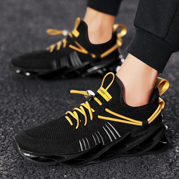 Mens Blade Sneakers FashionCasual Loafers Breathable Mesh Shoes Outdoor Running Shoes Light Sports Walking Designer Shoes Flats, Black
Mens Blade Sneakers FashionCasual Loafers Breathable Mesh Shoes Outdoor Running Shoes Light Sports Walking Designer Shoes Flats, Black