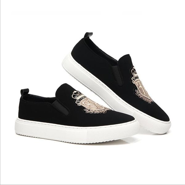 brand new men casual shoes black suede leather man party luxury embroidery flat shoes tide slip-on loafers da01
brand new men casual shoes black suede leather man party luxury embroidery flat shoes tide slip-on loafers da01