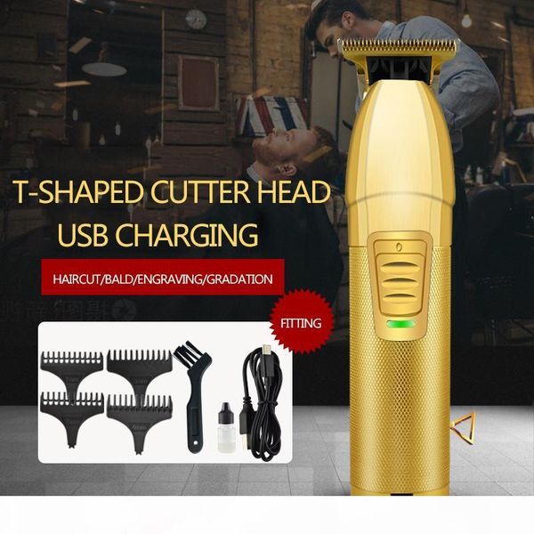 household golden electric hair clippers carving trimming electric clippers usb rechargeable oil head hair trimmer t14
household golden electric hair clippers carving trimming electric clippers usb rechargeable oil head hair trimmer t14