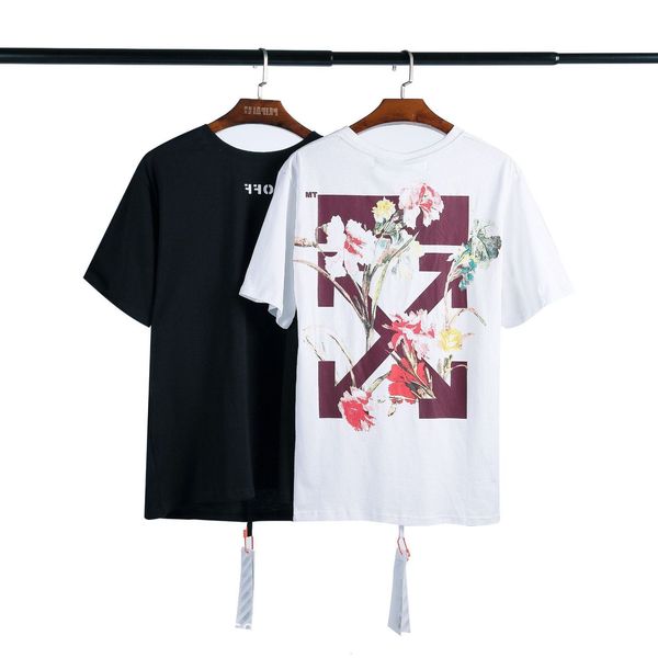 off 2021 brand summer fashion front solid style back flower print pattern men's and women's casual loose short sleeve t-shirt, White;black
off 2021 brand summer fashion front solid style back flower print pattern men's and women's casual loose short sleeve t-shirt, White;black