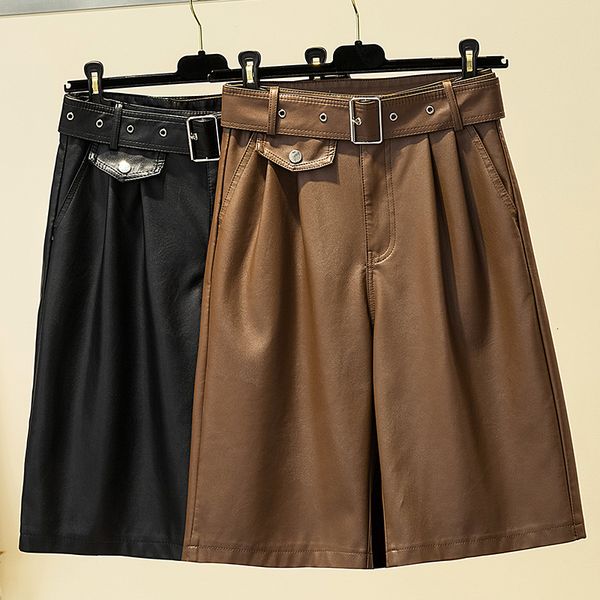 Longer Waist Length or Fake Leather Women Wide Leg Punk Motorcycle Shorts Casual Winter Loose, Short Background 2wju, White;black
Longer Waist Length or Fake Leather Women Wide Leg Punk Motorcycle Shorts Casual Winter Loose, Short Background 2wju, White;black