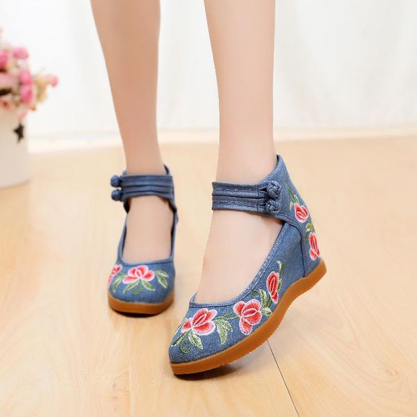 dress shoes ethnic style embroidery floral double buckle high-wedge canvas chinese bridal embroidered wedding, Black
dress shoes ethnic style embroidery floral double buckle high-wedge canvas chinese bridal embroidered wedding, Black