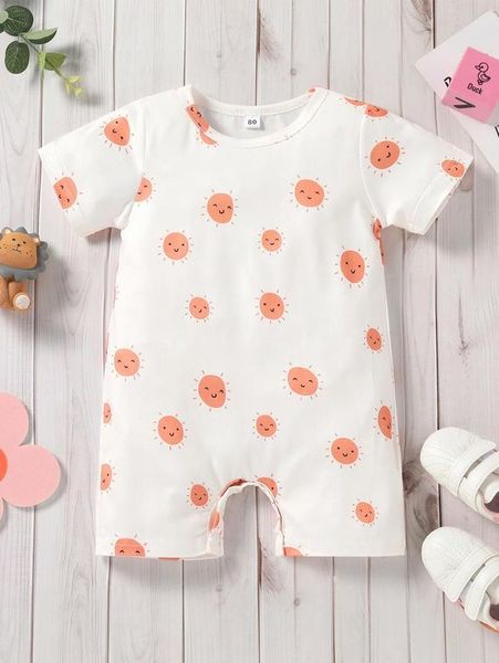 baby cartoon sun print romper she, Blue
baby cartoon sun print romper she, Blue