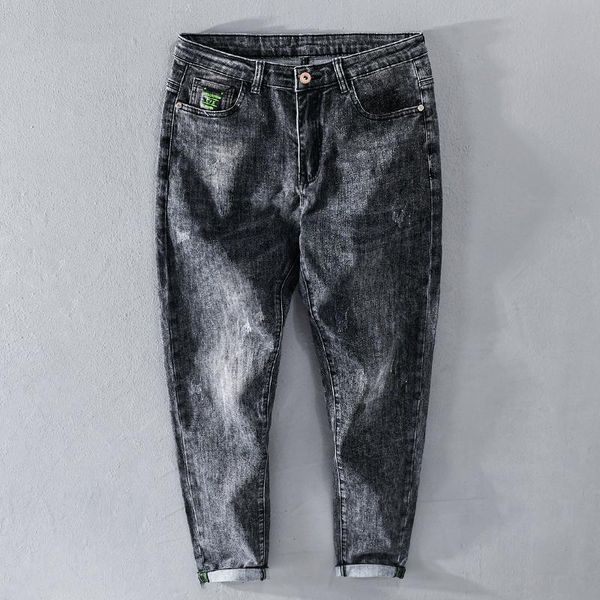 suehaiwe's brand italy casual pants men jeans cotton stretch ankle-length black trousers for men fashion mens clothing spodnie, Blue
suehaiwe's brand italy casual pants men jeans cotton stretch ankle-length black trousers for men fashion mens clothing spodnie, Blue