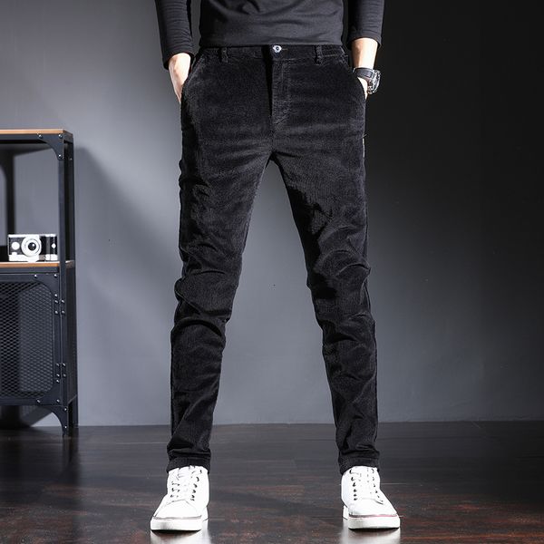 2021 new autumn newly designer fashion men jeans elastic slim fit casual corduroy cotton pants korean style leisure smart suit trousers 3pd5, Blue
2021 new autumn newly designer fashion men jeans elastic slim fit casual corduroy cotton pants korean style leisure smart suit trousers 3pd5, Blue