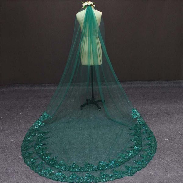 bridal veils arrival one layer sequins partial lace green tulle veil wedding accessories 7017, Black
bridal veils arrival one layer sequins partial lace green tulle veil wedding accessories 7017, Black