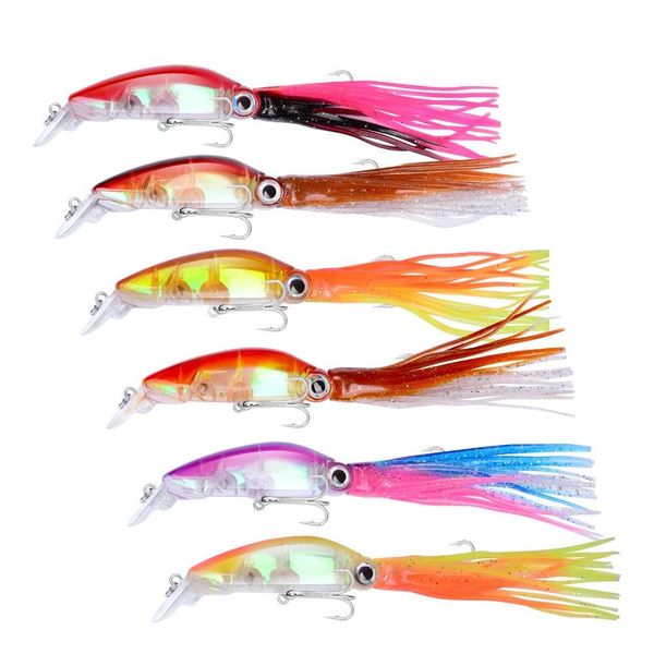 6pcs/lot 6 colors mixed 12cm 19.86g 3d eyes squid plastic hard baits & lures fishing hooks 1/0# hook pesca fishing tackl jllzrn soif
6pcs/lot 6 colors mixed 12cm 19.86g 3d eyes squid plastic hard baits & lures fishing hooks 1/0# hook pesca fishing tackl jllzrn soif