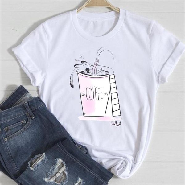 short sleeve coffee 90s cute womens cartoon summer tshirts fashion clothes graphic t lady print tee shirt, White
short sleeve coffee 90s cute womens cartoon summer tshirts fashion clothes graphic t lady print tee shirt, White