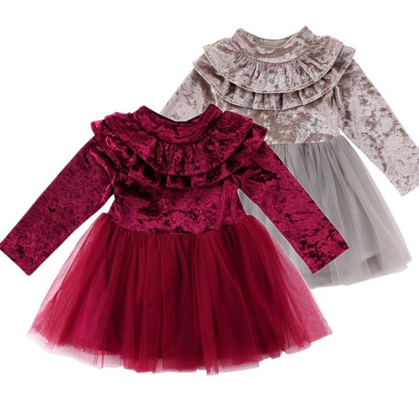 girl's dresses toddler kids baby girls dress velvet fleece princess party lace tulle, Red;yellow
girl's dresses toddler kids baby girls dress velvet fleece princess party lace tulle, Red;yellow