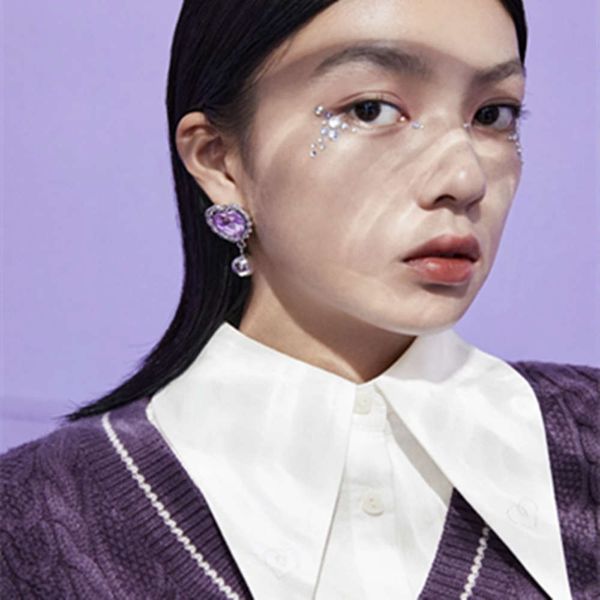 hbp fashion song yanfei's same french niche design love earrings, Silver
hbp fashion song yanfei's same french niche design love earrings, Silver