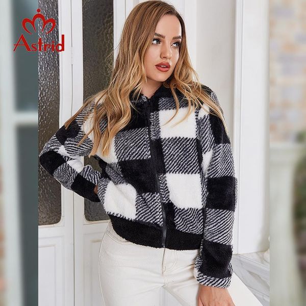 women's jackets astrid 2021 winter coat for women classic lattice decoration jacket shiny design female fashion plush overcoat zn-c8855, Black;brown
women's jackets astrid 2021 winter coat for women classic lattice decoration jacket shiny design female fashion plush overcoat zn-c8855, Black;brown