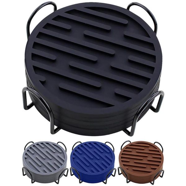 mats & pads 6 pcs heat insulation cup mat drain anti slip creative round silicone drinking cushion tea set for office
mats & pads 6 pcs heat insulation cup mat drain anti slip creative round silicone drinking cushion tea set for office